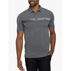 NEW Travis Mathew HEATER PRO golf polo shirt grey SMALL